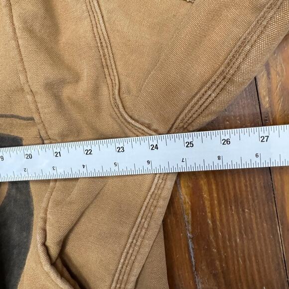VINTAGE Carhartt Jacket‎ 44 Large 90s Chore Barn Coat Blanket Lined USA Raiders - Picture 15 of 16